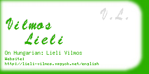 vilmos lieli business card